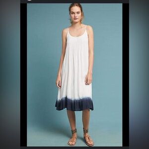 Women’s Splendid Dip Dyed Ombré Beach Spaghetti Strap Midi Dress, Size XS/S